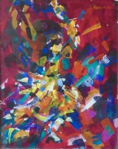 1990 Paso Doble Ole 48×60 cm Acryl gerahmt