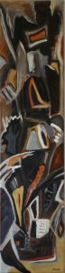 1996 Zurueck aus Afrika 30×130 cm Acryl