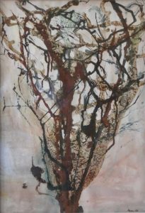 2006 Kaffeesatz auf Papier (2/2) 60×80 cm gerahmt