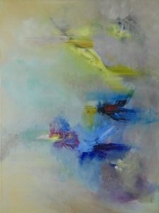2010 Ufos 60×80cm Öl wasservermischt gerahmt