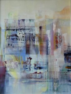 2011 ohne Titel Teppichdesign 70×90cm Acryl gerahmt