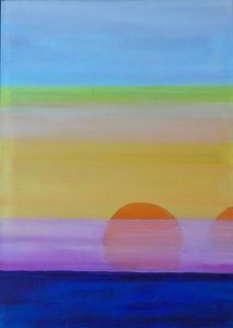 2014 Horizonte (2/2) 50×70 cm Acryl-gerahmt